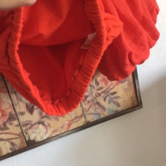 ZARA BRIGHT RED PUFf SLEEVE OFF SHOULDER TOP S - Picture 10 of 11